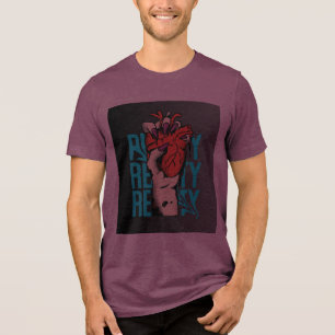 T-shirt En Tri-matière Conception de design minimaliste de main Reality H