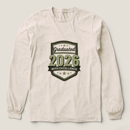 T-shirt En Tri-matière Conception de diplôme 2026 (Motif devant)