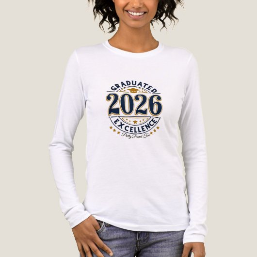 T-shirt En Tri-matière Conception de diplômé 2026 (Recto)