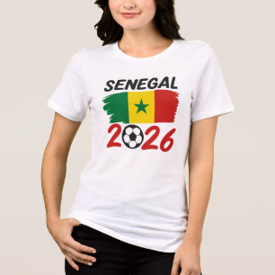 T-shirt En Tri-matière Conception de fan de football sénégalais 2026 avec