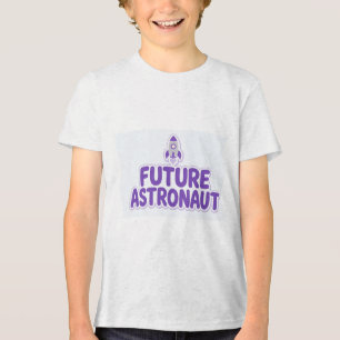 T-shirt En Tri-matière Conception de fusée spatiale mignonne pour futur a