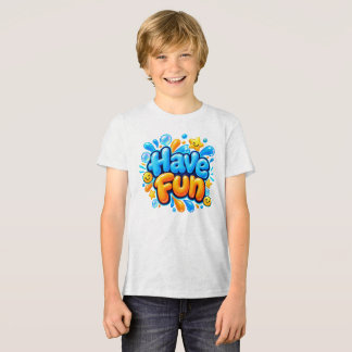T-shirt En Tri-matière Conception de graffiti à bulles colorées mignonne