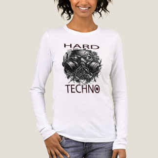 T-shirt En Tri-matière Conception de Hard Techno
