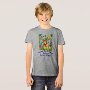 T-shirt En Tri-matière Conception de la fête Safari temps rugissant