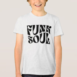 T-shirt En Tri-matière Conception de logo de musique rétro Funk Soul