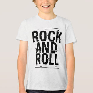 T-shirt En Tri-matière Conception de logo typographique Rock and Roll
