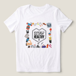T-shirt En Tri-matière conception de motivation pour rester en bonne sant