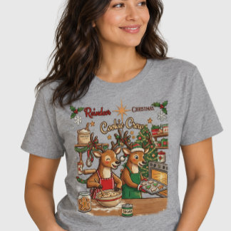 T-shirt En Tri-matière Conception de Noël vintage pour la pâtisserie des 