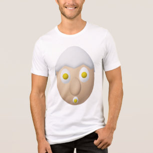 T-shirt En Tri-matière Conception de personnage d'œuf fantaisiste RG & RA