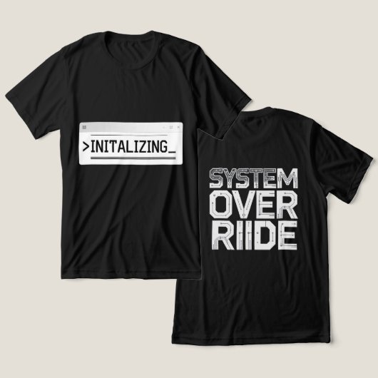T-shirt En Tri-matière Conception de pirate programmeur (Design Recto & Verso)