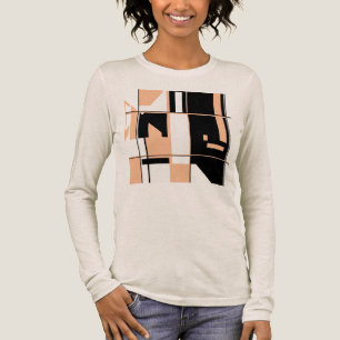T-shirt En Tri-matière Conception de plateau de jeu d'art abstrait orange