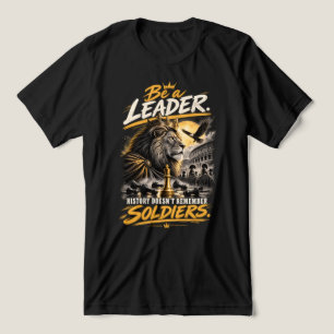 T-shirt En Tri-matière Conception de roi d'échecs Lion couronné leader
