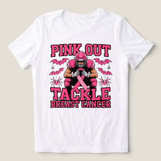 T-shirt En Tri-matière Conception de sensibilisation au football rose Out