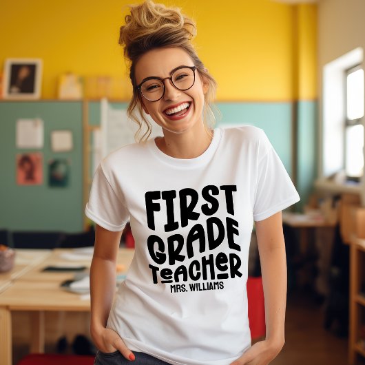 T-shirt En Tri-matière Conception de typographie simple pour enseignant d