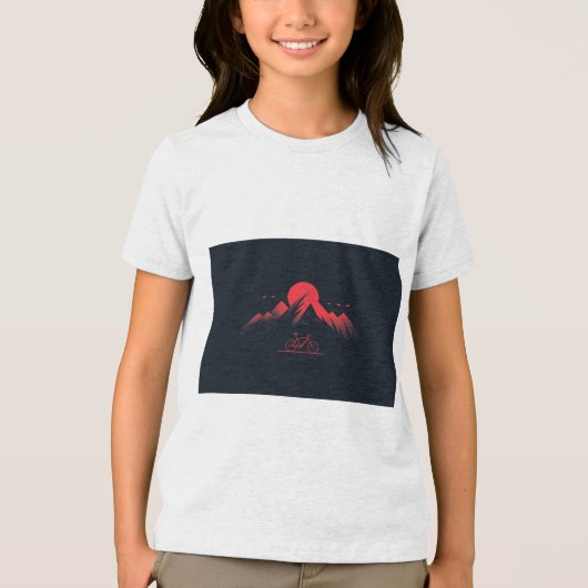 T-shirt En Tri-matière Conception de vélos (Recto)