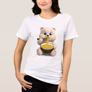 T-shirt En Tri-matière Conception d'ours en peluche adorable et mignonne