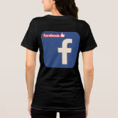 T-shirt En Tri-matière Conception du logo Facebook (Verso)