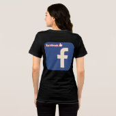T-shirt En Tri-matière Conception du logo Facebook (Verso intégral)