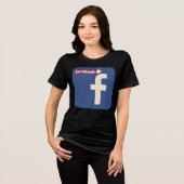 T-shirt En Tri-matière Conception du logo Facebook (Recto plein)