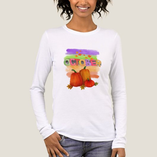 T-shirt En Tri-matière Conception octobre (Recto)