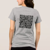 T-shirt En Tri-matière Conception personnalisée Votre propre code QR pers (Verso)
