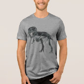 T-shirt En Tri-matière Conception T-rex (Recto)