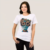 T-shirt En Tri-matière Conception technique vintage (Recto plein)