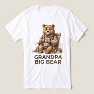 T-shirt En Tri-matière Conception tendance Papy Gros Ours