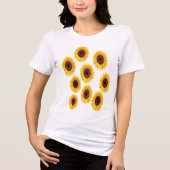 T-shirt En Tri-matière Conception Tournesol (Recto)
