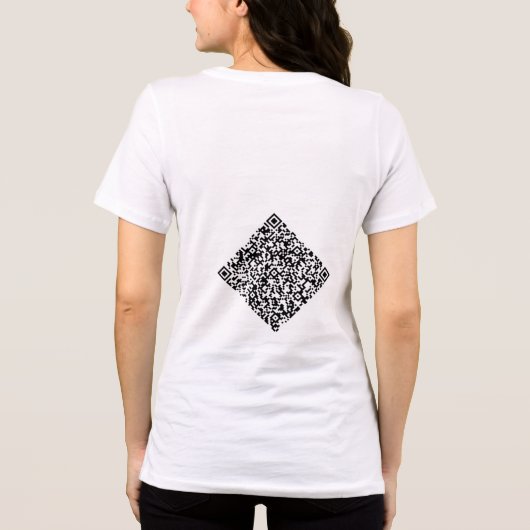 T-shirt En Tri-matière Concevez votre propre code QR personnalisé (Verso)