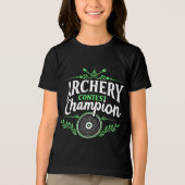 T-shirt En Tri-matière Concours de tir à l'arc Champion Compétition Bow a (Recto)