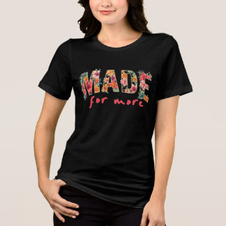 T-shirt En Tri-matière Conçu pour briller – Conception florale audacieuse