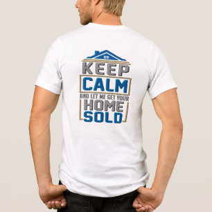 T-shirt En Tri-matière Conserver le calme Maison Vendu Agent Immobilier