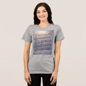 T-shirt En Tri-matière "Construit Différent : Outwork. Apprendre. Mon rêv (Recto plein)