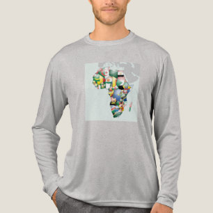 T-shirt En Tri-matière Continent de l'Afrique Belle maman Afrique Colorée