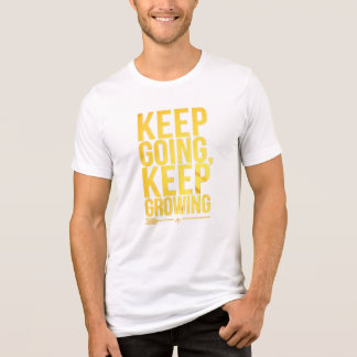 T-shirt En Tri-matière Continuez, Continuez À Croître - Typog Or Motivati