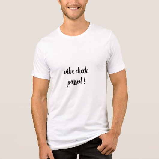 T-shirt En Tri-matière contrôle de vibe passé en blanc (Recto)