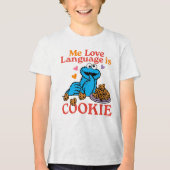 T-shirt En Tri-matière Cookie Monster | Citation de la Saint Valentin (Recto)
