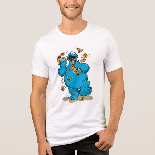 T-shirt En Tri-matière Cookie Monster Crazy Cookies (Recto)
