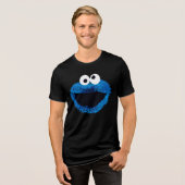 T-shirt En Tri-matière Cookie Monster | Tendance de l'aquarelle (Recto plein)