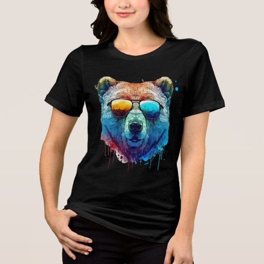 T-shirt En Tri-matière Cool Bear Shades Graphic T-Shirt (Recto)