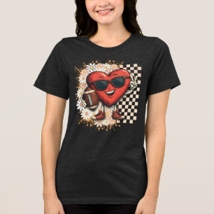 T-shirt En Tri-matière Cool Retro Heart Game Day Football