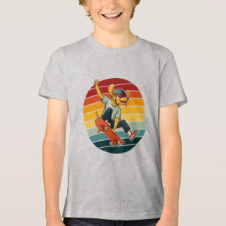 T-shirt En Tri-matière Cool Skateboarding Dog Illustration