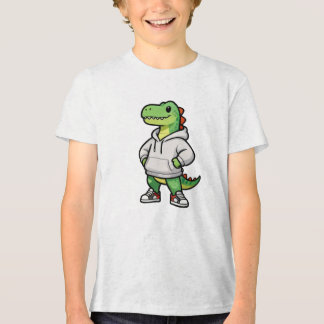 T-shirt En Tri-matière Cool Streetwear Dinosaur Hoodie Kids Design