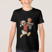 T-shirt En Tri-matière Coolest Christmas Sporty Duck Slam Dunk  (Recto)