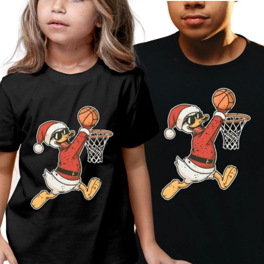 T-shirt En Tri-matière Coolest Christmas Sporty Duck Slam Dunk 