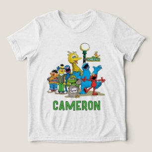 T-shirt En Tri-matière Copains personnalisés de la rue Sésame vintage