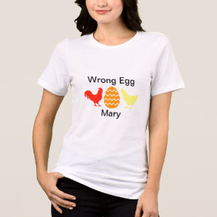 T-shirt En Tri-matière Coq, Oeuf de Pâques, Poulet