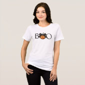 T-shirt En Tri-matière Coquettish Halloween Boo Stars Citrouilles Black B (Recto plein)