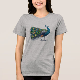 T-shirt En Tri-matière Coquille Bella+Canvas Tri-Mélend féminin